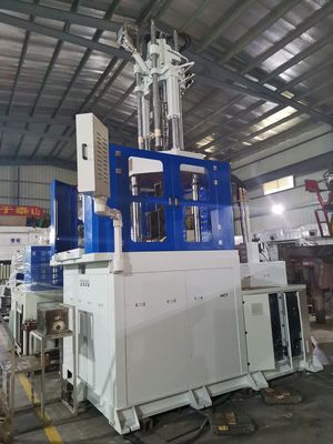 Rotary Table Vertical Injection Molding Machine with 250T Clamping Force 929 cm³ Theoretical Shot Volume and 285 g/s Injection Rate