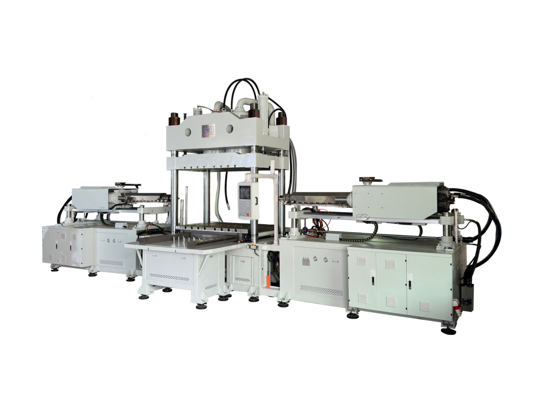 دستگاه قالب‌گیری تزریق افقی و بستن عمودی دو رنگ 600T JTKR-6000D